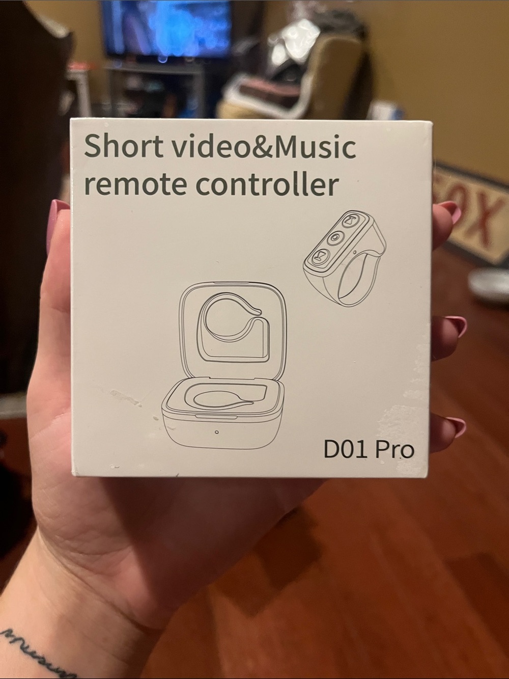 D01 Pro Short Video & Music Remote Controller - White